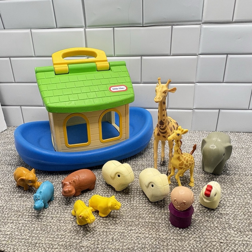 Little Tikes VTG Ark With Animals Noah Bathtub Pool Fun Great‎ Find